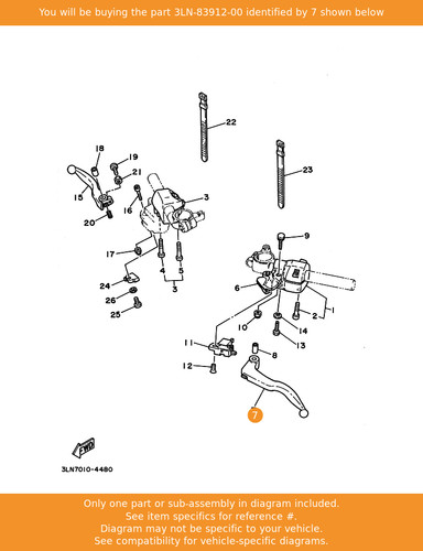 Yamaha lever 3ln - yamaha,