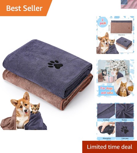 Quick drying dog towel - dog, large