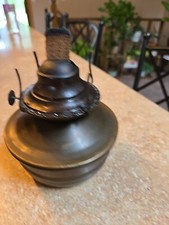 Oil Burner Lamp Base, Bronze