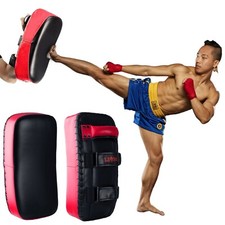 MUAY THAI KICK PADS Boxing Punching Kicking MMA Martial Arts Punch Focus Mitts