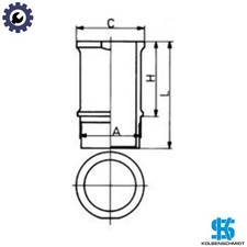 CYLINDER LINER 89584110 FOR