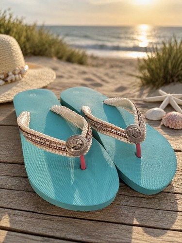 Custom flip flops - flops, hand