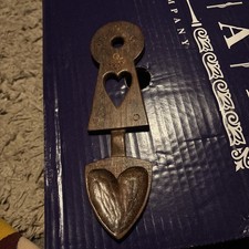 Vintage Welsh Love Spoon Handcrafted Wooden