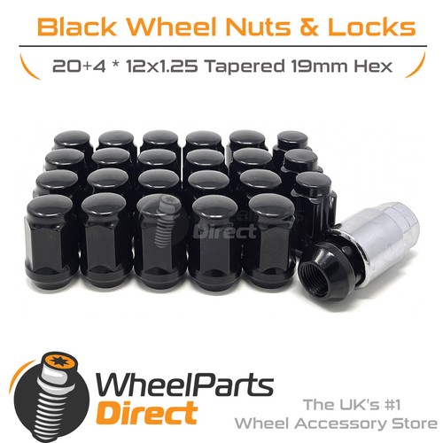 Wheel nuts locks black for - &,