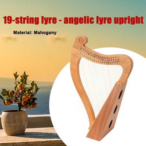 Strings irish harp wooden - harp,