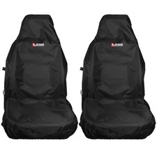 MITSUBISHI L200 WARRIOR FRONT BLACK SEAT COVERS HEAVY DUTY WATERPROOF ALL YEARS