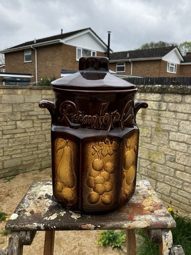 West german pottery rumtopf - german,