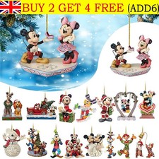 Christmas Tree 2D Disney Acrylic Ornament Xmas Pendants Hanging Kid Gift Decor '