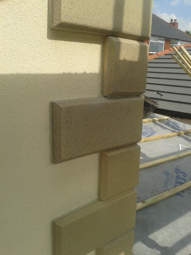 Chamfered quoins - chamfered,