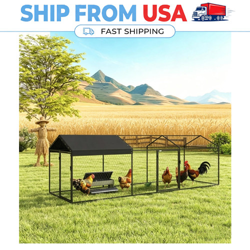 3ft metal chicken coop - x,