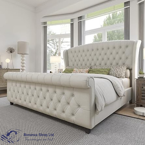 Winged sleigh bed frame - winged,