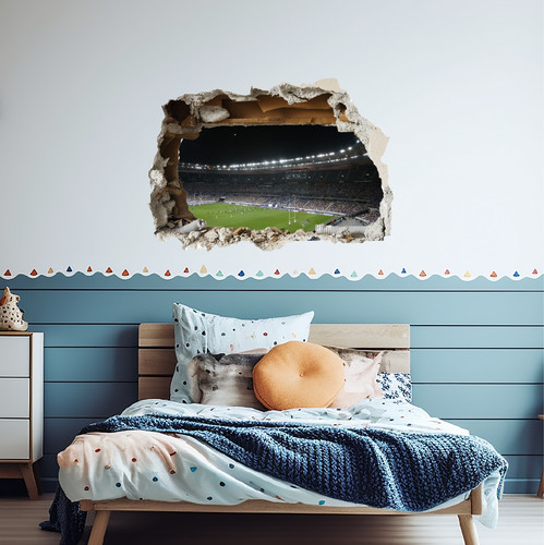 Smashed wall france stadium - smashed,