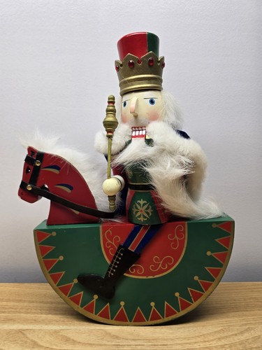 Large wooden rocking horse - wooden,