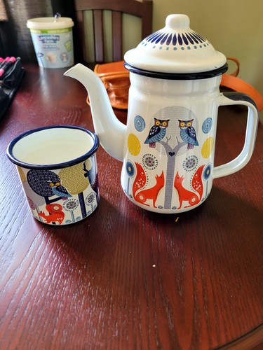 Folklore enamel coffee - folklore, &