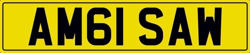 Amg saw number - plate,