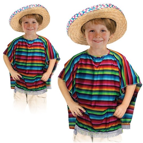 Child multi coloured mexican - coloured,