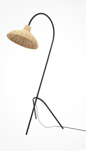 Arched floor lamp with rattan - arched,