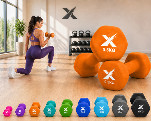 Xn8 neoprene dumbbells pair - dumbbells,