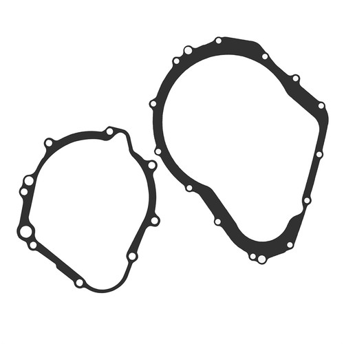 Stator and clutch cover - and,