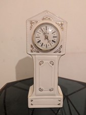 Vintage Donegal Parian China Mantel Clock Fully Functional