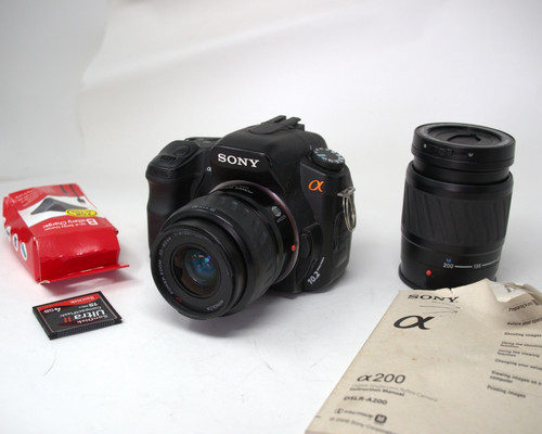 Sony alpha a200 2mp digital - sony,