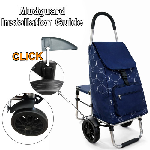 Folding shopping trolley cart - folding,