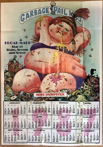 1986 garbage pail kids poster - 1986,