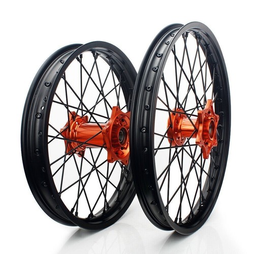 Cnc wheels set - 21/19, ktm