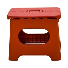 As PA (Vintage Red)Folding Step Stool Portable Strong Space Saving Plastic
