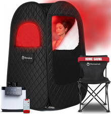 ThermoLab 2.0 Steam Sauna 2025 | Infrared LED | 2.6L | 1000W | Chair + Remote