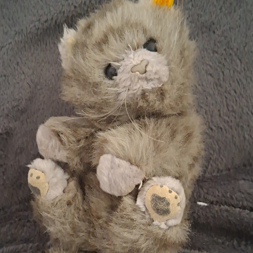 Steiff mini plush grey kitten - mini,