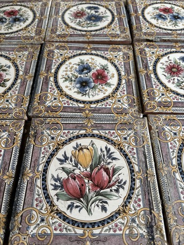 Vintage floral spanish - vintage, wall
