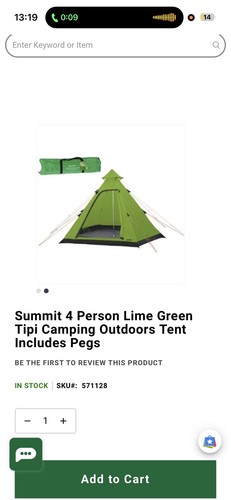 Summit person tipi tent - tent,