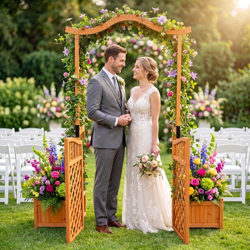 Garden arbour with gate - arbour, 2