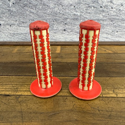 Old school bmx grips red - grips, white