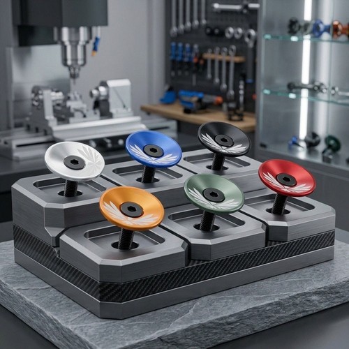 Anodized aluminum headset - aluminum, top