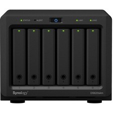 Synology DiskStation DS620slim 6-Bay NAS Enclosure, 2.5" SATA Drive Bays, RAID 5