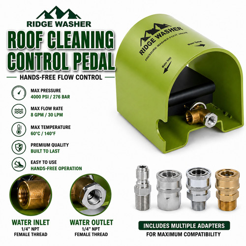 Roof cleaning foot - foot, pedal