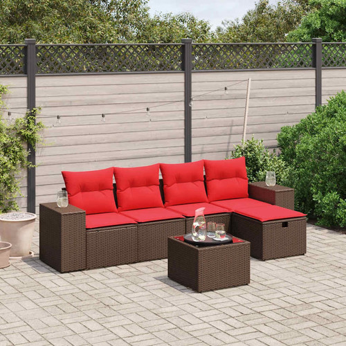 Piece garden sofa set with - 6,