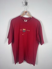 Nike men’s FC Barcelona 1999 football t-shirt in red size L (1999)