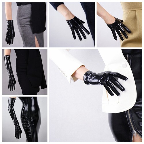 Shiny patent faux leather - faux,