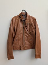 Vintage Polo Ralph Lauren - Real Lambskin Leather Jacket - Caramel Brown Size 10