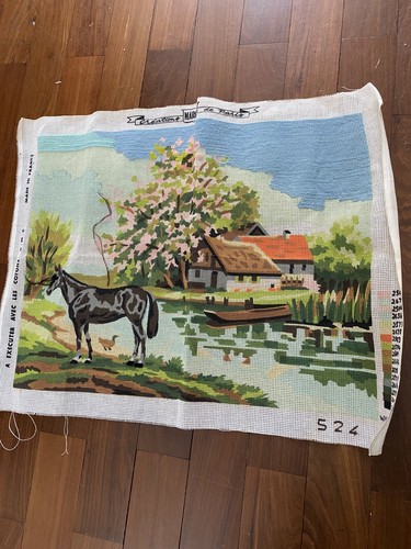 Vintage tapestry canvas only - tapestry,