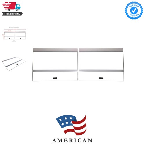 48x18 glass canopy piece set - glass, 2