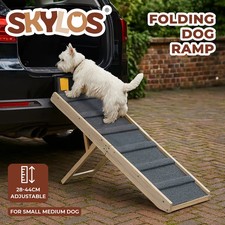 Skylos Adjustable Dog Pet Ramp Foldable Stairs Non-Slip Ramp for Car Bed Sofa