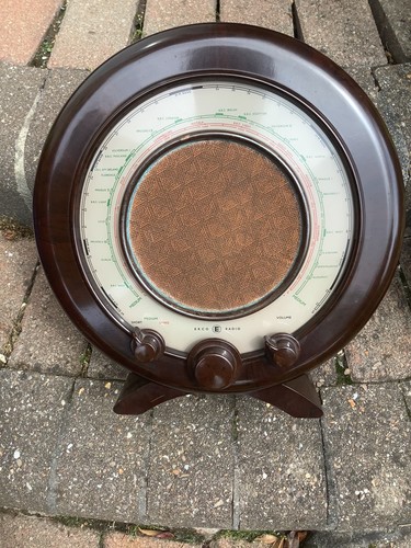Ekco a22 brown bakelite - brown,
