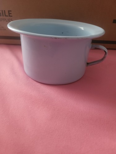 Antique baby blue enamel