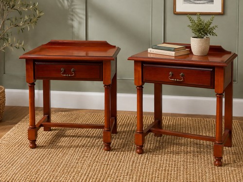Pair mahogany style - pair,