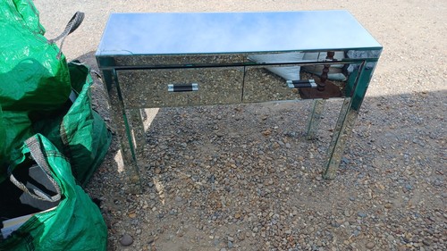 Mirrored dressing table - mirrored, with