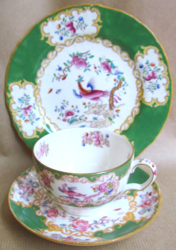 Mintons green cockatrice trio - green,